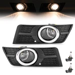 Fog Lights W/black Cover + Bulbs Left & Right For Cadillac Srx 2010-2016. Fixed Price $32.99.