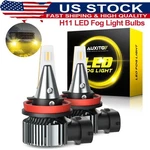 Auxito H11 H8 H9 Led Fog Light Drl Bulbs 3000K Amber Yellow Super Bright 40000LM. Fixed Price $20.89.