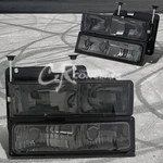 Smoke Headlights+bumper Lamps For 88-98 C/k 92-99 Chevy C10 GMT400 Truck. Fixed Price $80.90.