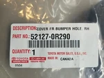 2021-2024 Toyota RAV4 Right Front Fog Lamp Bezel 52127-0R290. Fixed Price $40.00.