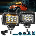 Pair 36W Led Off-road Spot & Fog Lights W/harness For Trucks Motorcycles Atv Utv. Fixed Price $73.02.