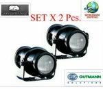 Pair Of Hella Micro De Fog Lamps Including Fitting Kit 1NL008 090-037. Fixed Price $194.13.