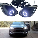Led Fog Light Halo Angel Eye Bezel For Mitsubishi Outlander Sport Asx Rvr 13-15. Fixed Price $89.96.