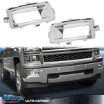 New Fit For 14-15 Chevy Silverado 1500 Front Bumper Fog Light Trim Right+left. Fixed Price $39.40.