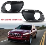 2014 2015 2016-2018 Fog Lights For Jeep Cherokee Black Cover Bezel Replacemet. Fixed Price $21.99.
