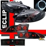 97 98 99 Mitsubishi Eclipse Halo Projector Headlights G2 & Tail Black. Fixed Price $285.95.