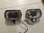 Vintage Lucas Uk Spot Fog Lights, 70 Used Good Condition. Fixed Price $249.00.
