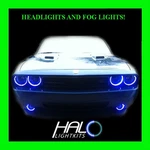 2008-2014 Dodge Challenger Blue Led Halo Headlight+fog Kit By Oracle. Fixed Price $404.99.