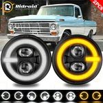 7"INCH Led Headlights H4 Halo Ring Ford F-100 F-250 Pickup 1953-1977 Mustang. Fixed Price $80.98.