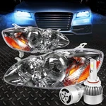 Clear Lens Headlight Amber Corner+white Led 9006 Hid+fan For 03-08 Corolla E120. Fixed Price $94.88.