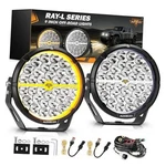 Ray-l Series Inch Round Led Offroad Driving Light Bar With 9" & Drl. Fixed Price $359.98.