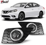 Winjet Oe-style R/l Driving Fog Lights +bezel Fits 2017-2019 Nissan Sentra. Fixed Price $86.95.