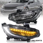 For 2016-2021 Honda Civic Reflector Led Headlights W/ Drl Sequential Turn Signal. Fixed Price $284.99.