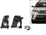 Fits 2017-2019 Toyota Highlander Front Bumper Fog Light Lamp Cover Rh Right. Fixed Price $39.10.