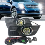 White Led Fog Light Drl Halo Angel Eye & Wring Bezel For 10-16 Cadillac Srx. Fixed Price $79.99.
