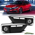 For 19-20 Honda Civic Bumper Fog Light Driving Lamp+factory Style Switch Harness. Fixed Price $59.99.