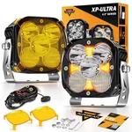 Auxbeam Xp-ultra 4.5'' 128W 15200LM Led Pods Drl Spot Flood Combo Offroad Lights. Fixed Price $161.49.