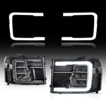 For 2007-2014 Gmc Sierra Full Led Sequential Projector Headlights Dynamic Drl. Fixed Price $494.99.