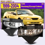 Fits 1999-2004 Ford Mustang Fog Lights Driving Lamps Gt V6 Clear Lens Pair L+r. Fixed Price $29.99.