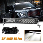 Auxbeam 5D-PRO 22"INCH 128W Led Work Light Bar Combo Off-road Driving Lamp. Fixed Price $144.49.