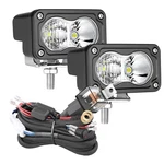 S2 3" Sport Cube Pods Clear Driving/combo 6000K Led Light W/ Wiring Harness. Fixed Price $43.95.
