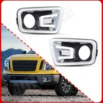 Fit For 2016-2019 Nissan Titan / Xd Fog Lights Chrome Bezels Smoke Lens. Fixed Price $39.99.