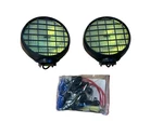 Delta Tech 100 Series "thinline" Halogen Fog Yellow Light Kit - Black Housing. Fixed Price $99.99.