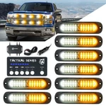 Xprite 8PCS Led Strobe Light Kit Grille Side Marker Emergency Warning W/ Control. Fixed Price $56.99.
