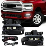 Pair For 2019-2024 Ram 2500 3500 White 6-PROJECTOR Led Lamps Fog Light Kit. Fixed Price $126.84.