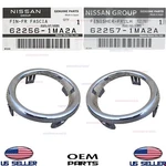 Front Fog Lamp Chrome Trim Ring Right & Left 2PC Oem Infiniti *see Compatibility. Fixed Price $89.95.