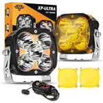 Auxbeam Xp-ultra 4" Inch 128W Led Work Driving Lights Pods W/ Drl & Amber Covers. Fixed Price $161.98.