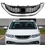 For 2013-2015 Honda Civic Sedan Front Bumper Upper Grille W/chrome Trim. Fixed Price $54.99.