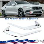 2PC Chrome Front Bumper Lh+rh Trim Fog Light Molding For Volvo V60 S60 2019-2022. Fixed Price $21.65.