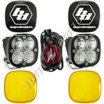Baja Designs Squadron Sport Fog Lights Driving/combo + Black, Amber Rock Covers. Fixed Price $289.75.