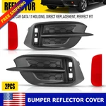 Set Rear Bumper Reflector W/molding Cover Trim For Honda Civic Sedan 2016-2018. Fixed Price $37.99.