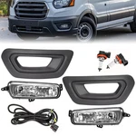 Ford Transit 2020-2025 Left & Right Fog Lights W/bezels Covers+bulbs+wiring. Fixed Price $42.60.