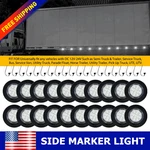 Trailers 20PCS 2.5" Round 13LED Stop Turn Brake Bright Tail Light Auxito. Fixed Price $110.19.