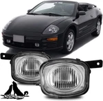 Pair Fog Lights For 2000-2002 Mitsubishi Eclipse Clear Glass Bumper Driving Lamp. Fixed Price $42.99.
