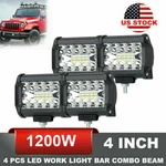 4PCS 4"INCH 12V 1200W Led Work Light Bar Flood Pods Driving Off-road Tractor 4WD. Fixed Price $26.34.