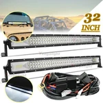 2X 32INCH Led Light Bars Combo 840W Offroad For Jeep Truck 4X4 4WD Atv Suv Boat. Fixed Price $75.99.