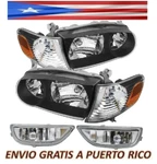 For 01 02 Toyota Corolla Headlights Black Housing And Fog Set Left Right. Fixed Price $184.00.