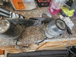 94-99 Oem Koito Mitsubishi 3000GT Stealth Fog Lights With Brackets And Covers. Fixed Price $139.99.