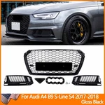 RS4 Style Front Lower Grille+fog Light For Audi A4 B9 S-line 2017-2018. Fixed Price $189.99.