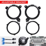 Pair 9 Inch Adjustable Headlight Brackets For Jeep Wrangler Jl Gladiator 2018-24. Fixed Price $49.99.