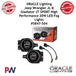 Oracle Lighting 20W Projector Led Fog For Wrangler Jl / Jt Sport #5847-504. Fixed Price $201.51.