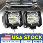 Pair 4" 240W Led Work Light Bar Pods Spot Fog Driving Offroad Suv Atv Utv Truck. Fixed Price $17.99.