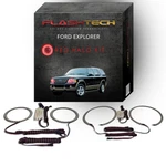 Red Angel Eye Led Halo Ring Kit 2002-2005 Ford Explorer Headlights. Fixed Price $132.30.