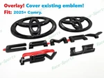 Overlay Gloss Black Front Rear Toyota Logo Camry Hev Emblem LETTER2025+. Fixed Price $57.82.
