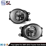 Pair Bumper Fog Light For 2007-2012 Toyota Yaris Sedan Clear W/wiring+switch Kit. Fixed Price $40.99.