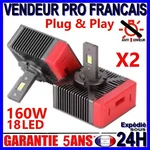 2 Led Lamps D5S Ventilated White In 6500K For Car Headlight Anti Error 160W. Fixed Price $84.62.
